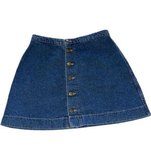 american apparel denim skirt